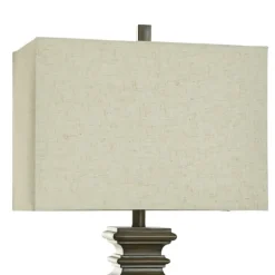 Kirkland's Home Brown Traditional Rectangular Table Lamp- Table Lamps