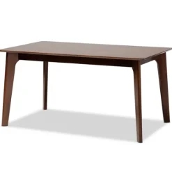Kirkland's Home Brown Wood And Beige Upholstered 7-Pc. Dining Set- Dining Tables