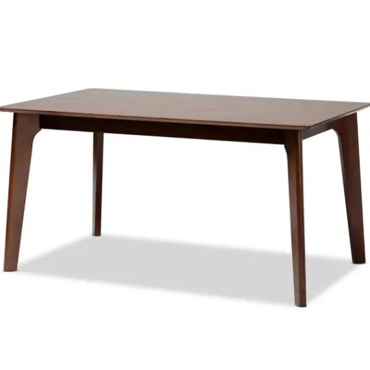 Kirkland's Home Brown Wood And Beige Upholstered 7-Pc. Dining Set- Dining Tables