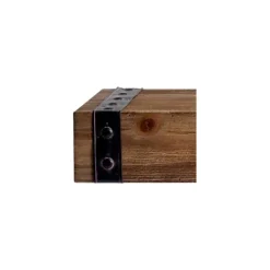 Kirkland's Home Brown Wood And Metal Shelf, 24 In.- Shelves