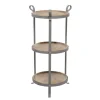 Kirkland's Home Brown Wood And Metal 3-Tier Side Table- Accent & End Tables