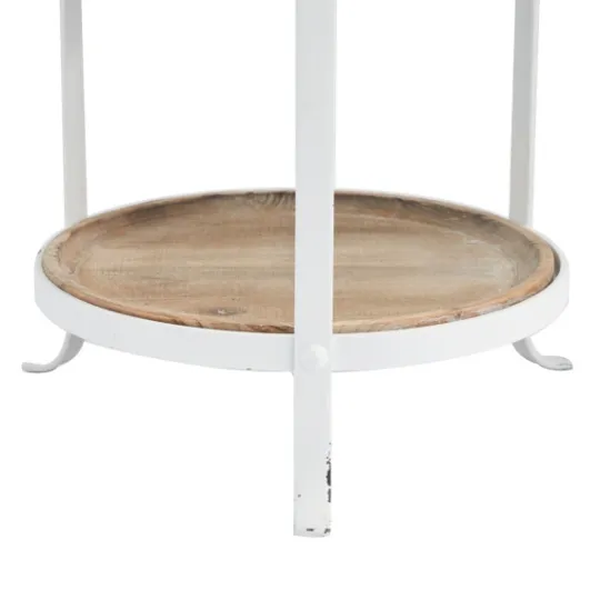 Kirkland's Home Brown Wood And Metal 3-Tier Side Table- Accent & End Tables