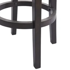Kirkland's Home Brown Wood Backless Swivel Bar Stool- Bar Stools & Counter Height Stools