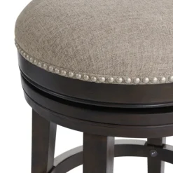Kirkland's Home Brown Wood Backless Swivel 2-Pc. Counter Stool Set- Bar Stools & Counter Height Stools
