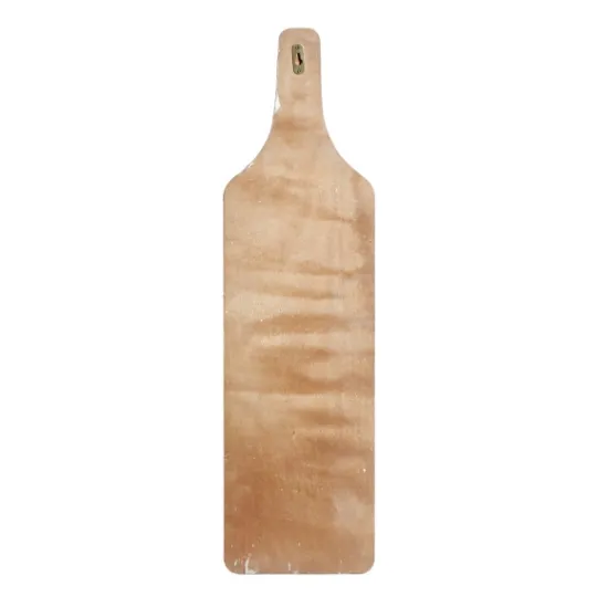 Kirkland's Home Brown Wood Bottle Frame Metal Bracket Wine Holder- Wall Storage