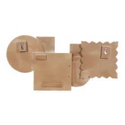 Kirkland's Home Brown Wood Geometric Layered Shapes Wall Plaque- Wall Plaques