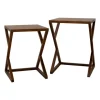 Kirkland's Home Brown Wood Nesting Accent Tables, Set Of 2- Accent & End Tables