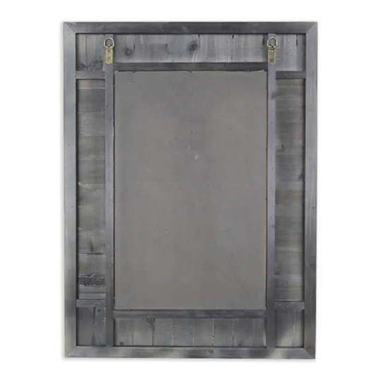 Kirkland's Home Brown Wood Paneled Frame Wall Mirror- Decorative Mirrors