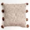 Kirkland's Home Brown Woven Pillow With Side Tassels- Pillows