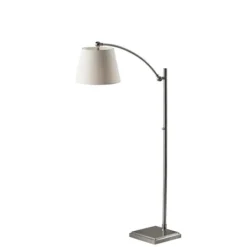 Kirkland's Home Brushed Adjustable Arm Floor Lamp- Floor Lamps