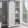 Kirkland's Home Brushed Grooved Sliding Door Cabinet- Cabinets & Sideboards