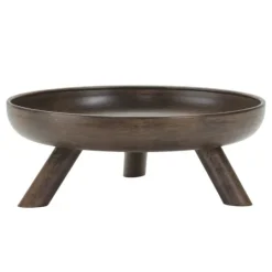 Kirkland's Home Brushed Metal Tri-Pod Bowls, Set Of 2- Decorative Bowls & Jars