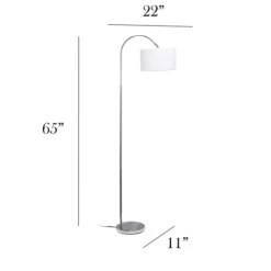 Kirkland's Home Brushed Nickel Arched Stem Floor Lamp- Floor Lamps