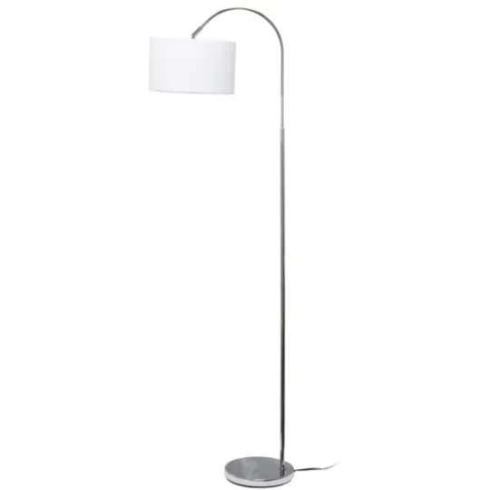 Kirkland's Home Brushed Nickel Arched Stem Floor Lamp- Floor Lamps