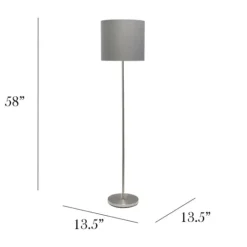 Kirkland's Home Brushed Nickel Floor Lamp- Floor Lamps