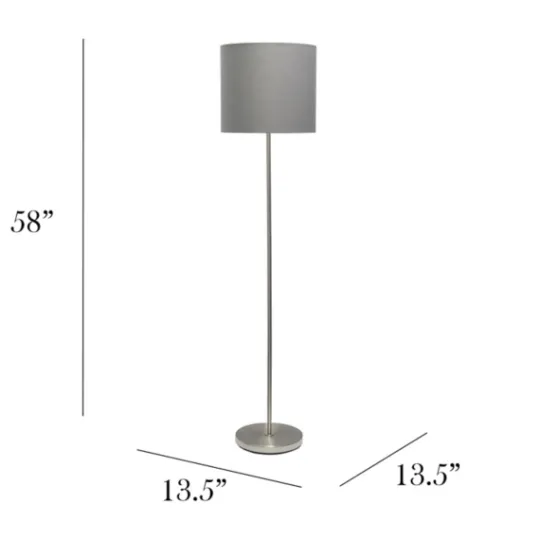 Kirkland's Home Brushed Nickel Floor Lamp- Floor Lamps