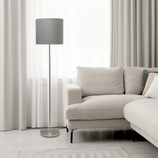 Kirkland's Home Brushed Nickel Floor Lamp- Floor Lamps