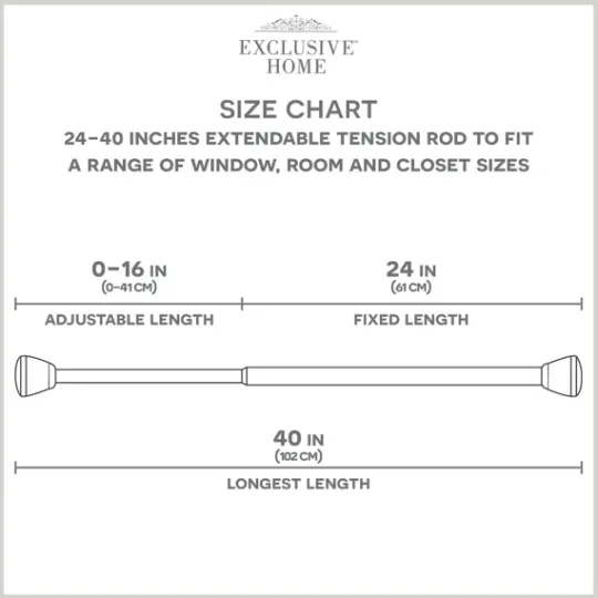 Kirkland's Home Brushed Nickel Iron Tension Rod, 40 In.- Curtain Rods & Hardware