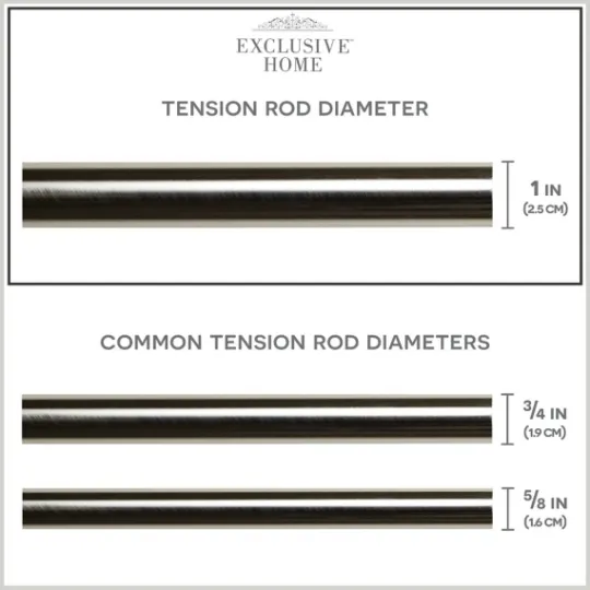 Kirkland's Home Brushed Nickel Iron Tension Rod, 40 In.- Curtain Rods & Hardware