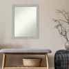 Kirkland's Home Brushed Nickel Modern Decorative Framed Mirror- Framed Mirrors