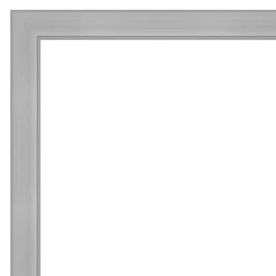 Kirkland's Home Brushed Nickel Modern Decorative Framed Mirror- Framed Mirrors