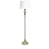 Kirkland's Home Brushed Steel Fluted Floor Lamp- Floor Lamps