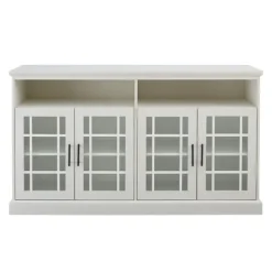 Kirkland's Home Brushed Window Pane Tv Stand- Tv Stands & Media Consoles