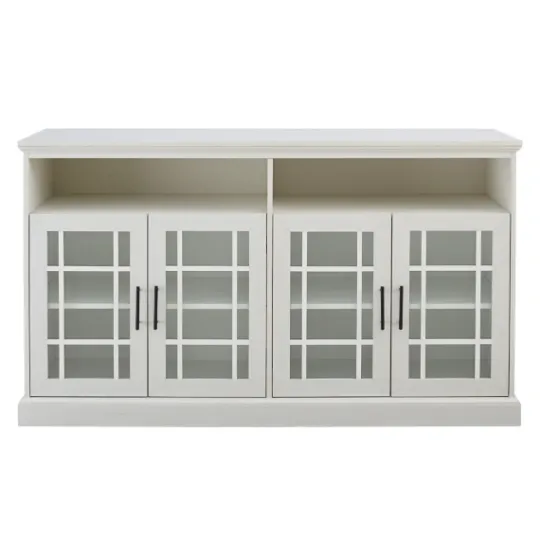 Kirkland's Home Brushed Window Pane Tv Stand- Tv Stands & Media Consoles