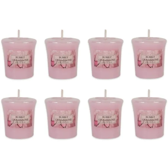 Kirkland's Home Bubbly Champagne Votive Candles, Set Of 8- Candles