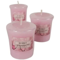 Kirkland's Home Bubbly Champagne Votive Candles, Set Of 8- Candles