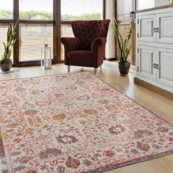 Kirkland's Home Budding Bohemian Indoor/Outdoor Area Rug, 5X8- Outdoor Rugs
