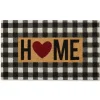 Kirkland's Home Buffalo Check And Heart Home Doormat- Doormats