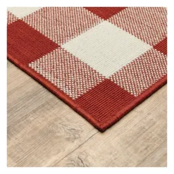 Kirkland's Home Buffalo Check Outdoor Area Rug, 5X7- Outdoor Rugs