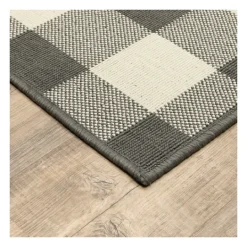 Kirkland's Home Buffalo Check Outdoor Area Rug, 7X10- Outdoor Rugs