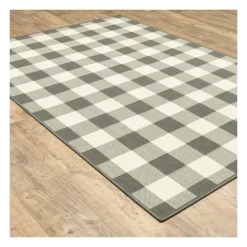 Kirkland's Home Buffalo Check Outdoor Area Rug, 6X9- Outdoor Rugs