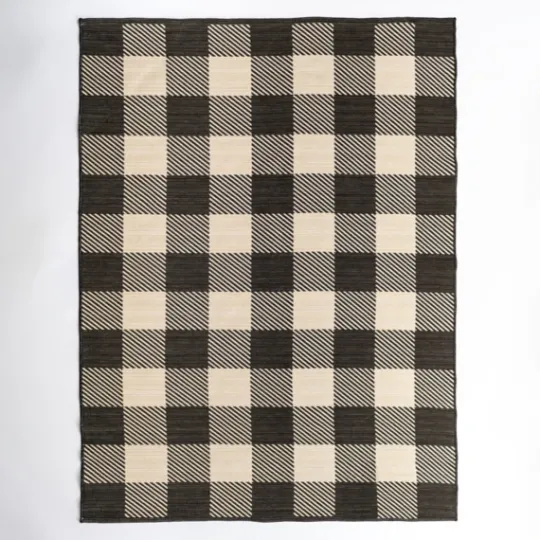 Kirkland's Home Buffalo Check Reversible Outdoor Area Rug, 6X9- Outdoor Rugs