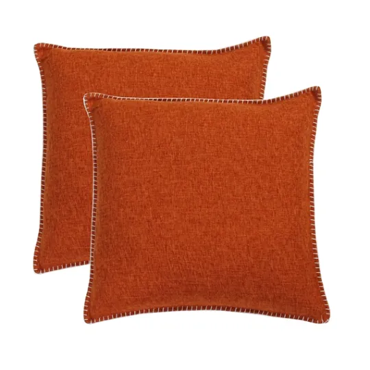 Kirkland's Home Burnt Chunky Weave Pillows, Set Of 2- Pillows