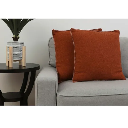 Kirkland's Home Burnt Chunky Weave Pillows, Set Of 2- Pillows