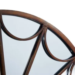 Kirkland's Home Burnt Iron Metal Curve Overlay Arched Mirror- Decorative Mirrors