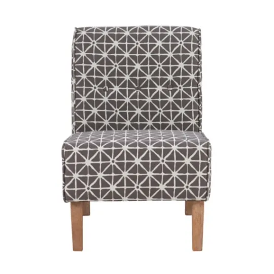 Kirkland's Home Burst Patterned Slipper Accent Chair- Accent Chairs