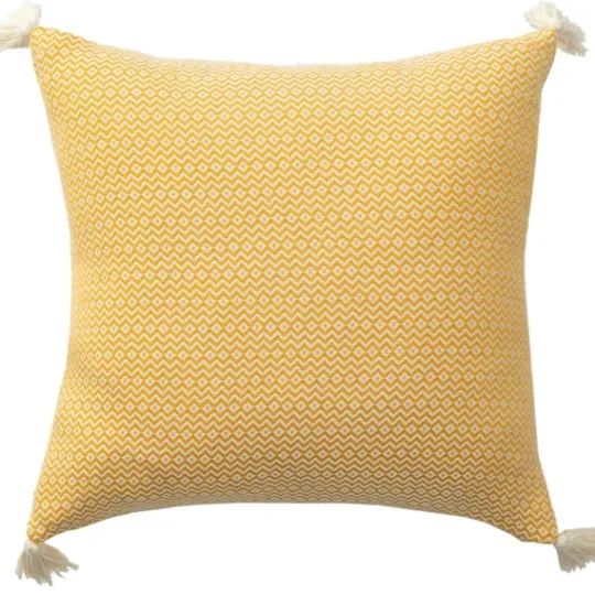 Kirkland's Home Buttercup Chevron Organic Cotton Throw Pillow- Pillows