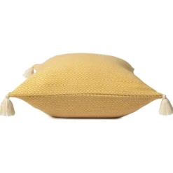Kirkland's Home Buttercup Chevron Organic Cotton Throw Pillow- Pillows