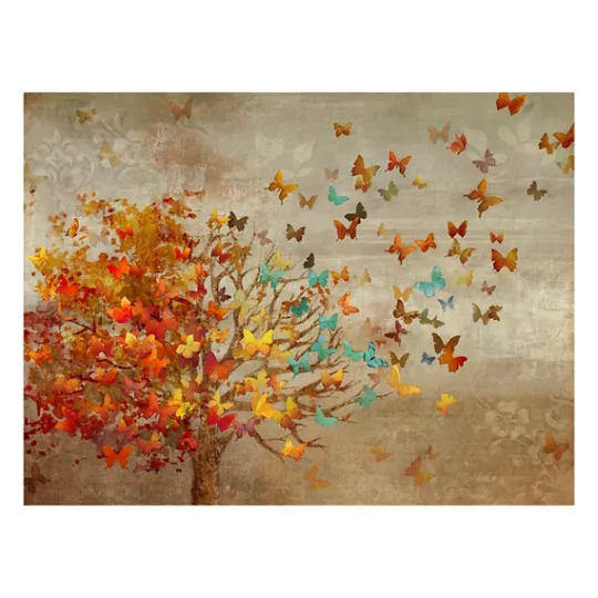 Kirkland's Home Butterfly Tree Giclee Canvas Art Print, 40X30 In.- Canvas Art