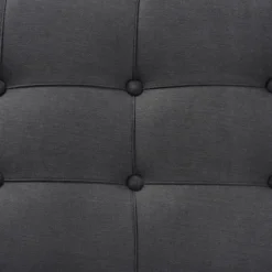 Kirkland's Home Button Tufted Bench With Mirrored Base- Benches & Ottomans
