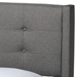 Kirkland's Home Button Tufted Headboard Full Platform Bed- Beds & Headboards
