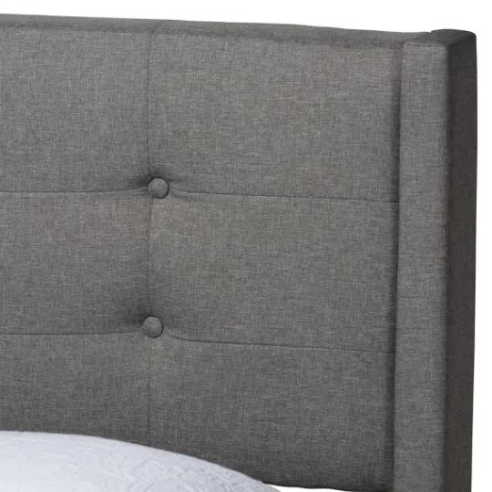 Kirkland's Home Button Tufted Headboard Full Platform Bed- Beds & Headboards