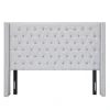 Kirkland's Home Button Tufted Nailhead Trim Queen Headboard- Beds & Headboards