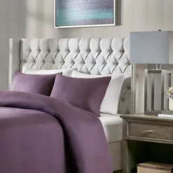 Kirkland's Home Button Tufted Nailhead Trim Queen Headboard- Beds & Headboards