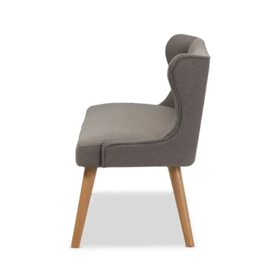 Kirkland's Home Button Tufted Splayed Settee- Sofas & Loveseats