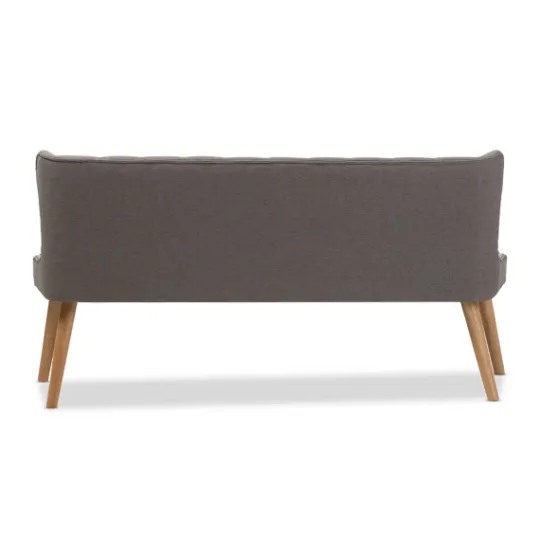 Kirkland's Home Button Tufted Splayed Settee- Sofas & Loveseats